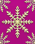 Golden Snowflake Scatter Jewel Tone Rug