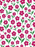 Crimson Floral Field Repeat Rug