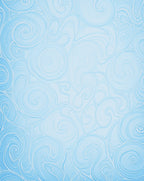 Soft Blue Swirls Flowing Abstract Rug