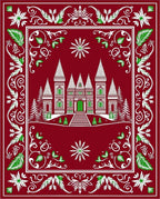 Christmas Castle Forest Medallion Rug