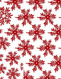 Crimson Snowflake Graphic Repeat Rug