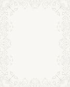 Ornate Cream Mandala Outline Rug