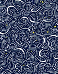 Midnight Swirl Starry Night Rug