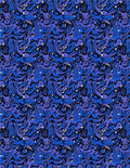 Deep Blue Ink Swirl Abstract Rug