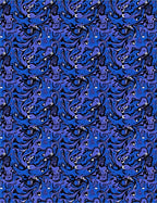 Deep Blue Ink Swirl Abstract Rug