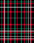 Black Red Green Tartan Plaid Rug