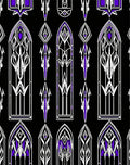 Gothic Purple Archway Tapestry Rug