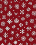 Winter White Snowflake Collage Background Rug
