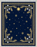 Celestial Midnight Snow Star Rug