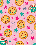 Pink Cookie Floral Sprinkle Accent Rug