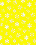 White Snowflake Fall Bright Yellow Rug