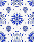 Vintage Blue Floral Medallion Rug