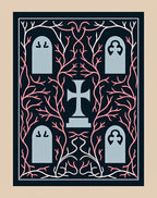 Slightly Spooky Gothic Tombstone Garden Rug