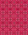 Crimson Red Intricate Floral Medallion Rug