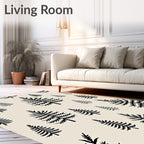 Black Pine Forest Texture Rug