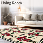 Crimson Soldier Repeating Motif Rug