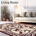 Crimson Tabby Cats Portrait Collection Rug