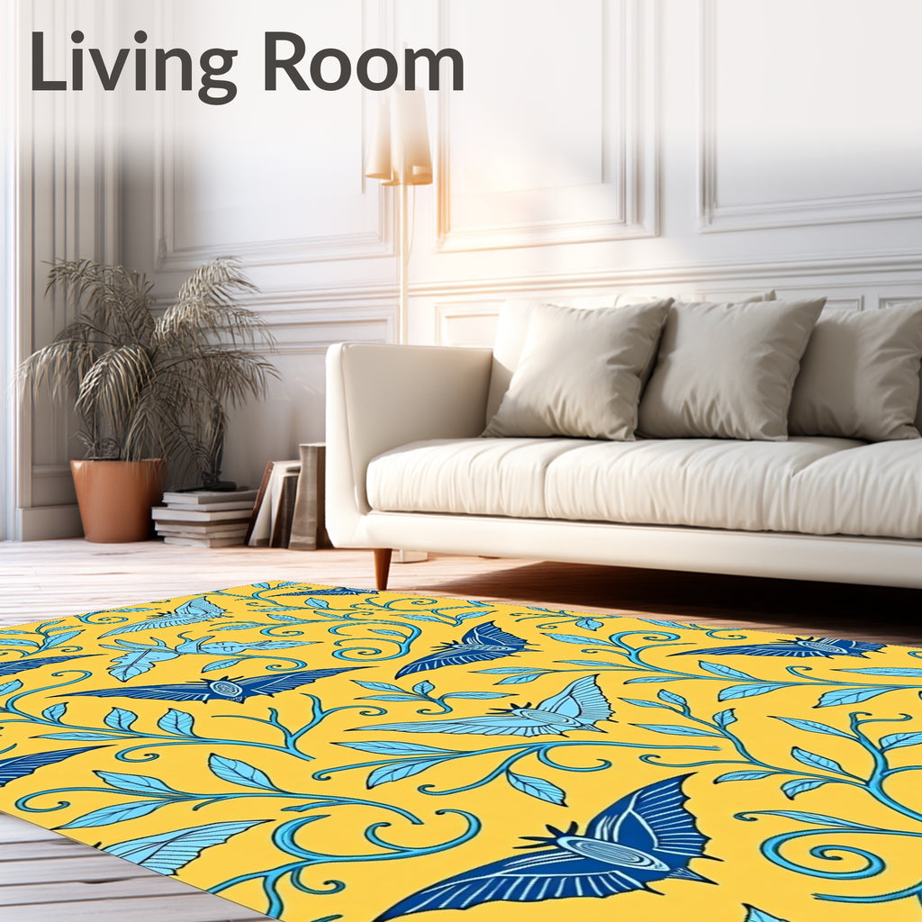 Blue Bat Vine Botanical Collection Rug