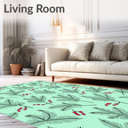 Foilage Red Berry Sprig Rug