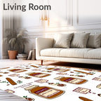 Aromatic Spice Jar Cinnamon Theme Rug