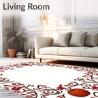 Autumn Harvest Pumpkin Berry Vines Rug