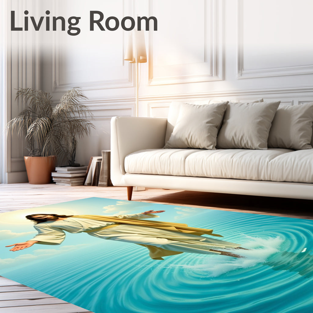 Divine Figure Water Walk Halo Rug