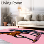 Twilight Horses With Golden Accents Rug