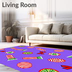 Red White Candy Festive Collection Rug