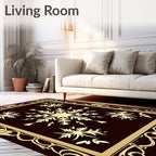 Gilded Snowflake Bordered Classic Rug