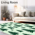 Dark Green Pine Tree Meadow Rug
