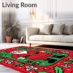 Classic Santa Holly Burst Rug