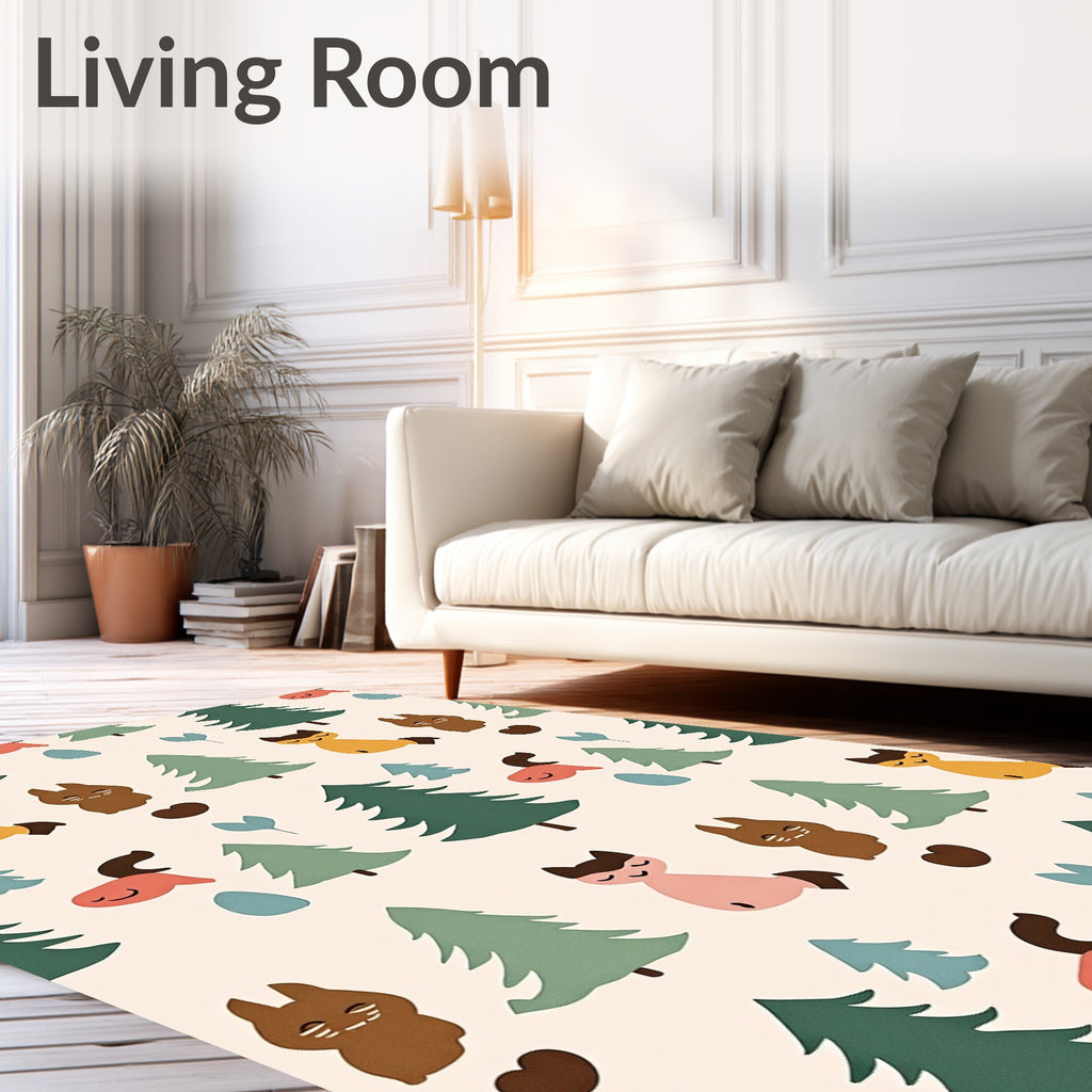 Forest Friends Woodland Creatures Rug