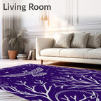 Midnight Raven Celestial Branches Rug