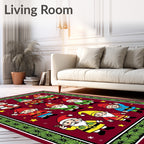 Festive Folklore Gnome Collection Red Rug