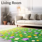 Joyful Meadow Floral Field Rug