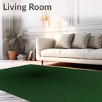Deep Forest Starburst Radial Rug