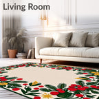 Crimson Berry Garland Flourish Rug