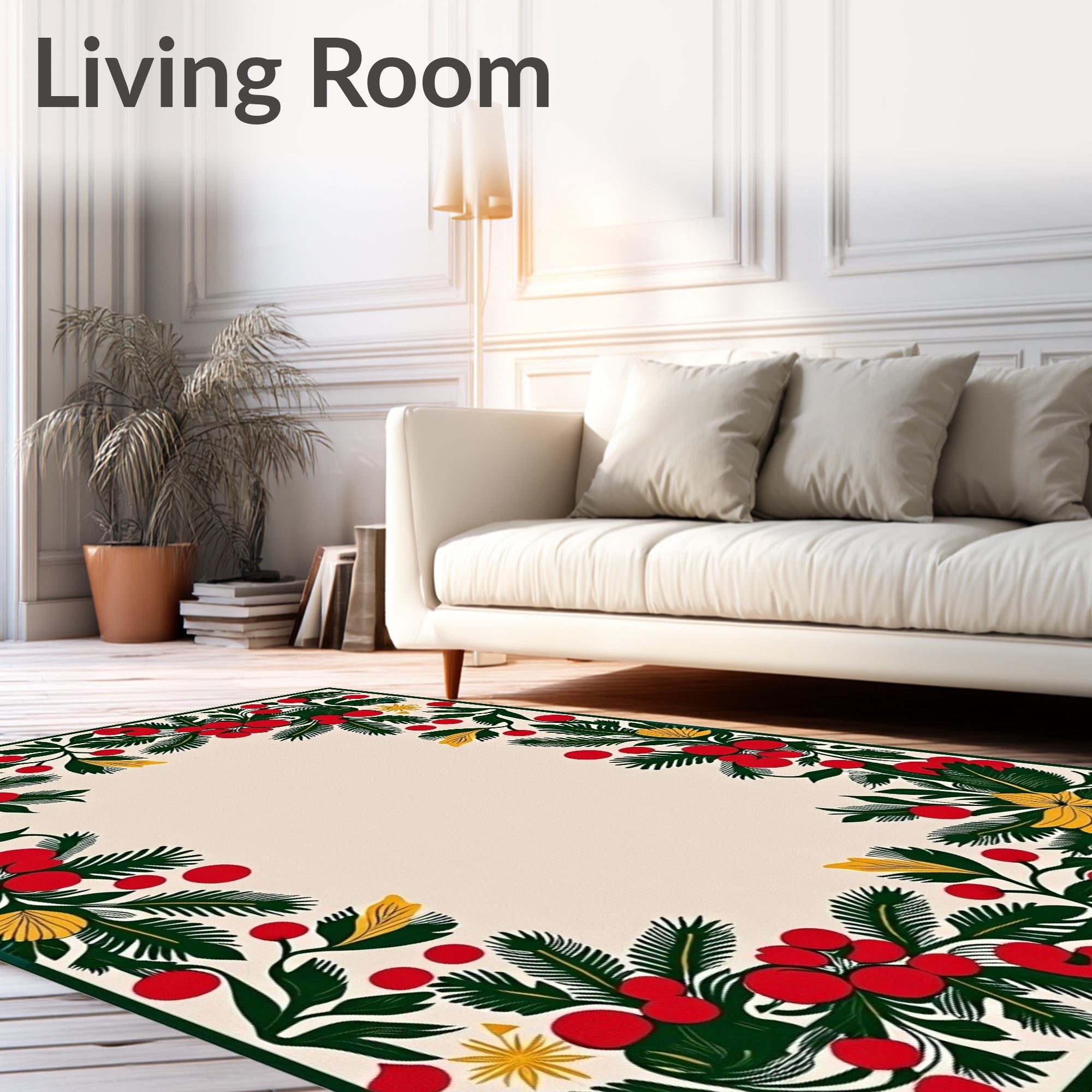 Crimson Berry Garland Flourish Rug