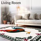 Vibrant Cockrell Garden Frame Rug