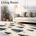 Dark Green Pine Forest Scattered Rug