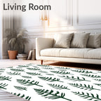 Dark Green Pine Tree Forest Repeat Rug
