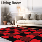 Bold Tartan Plaid Squares Rug