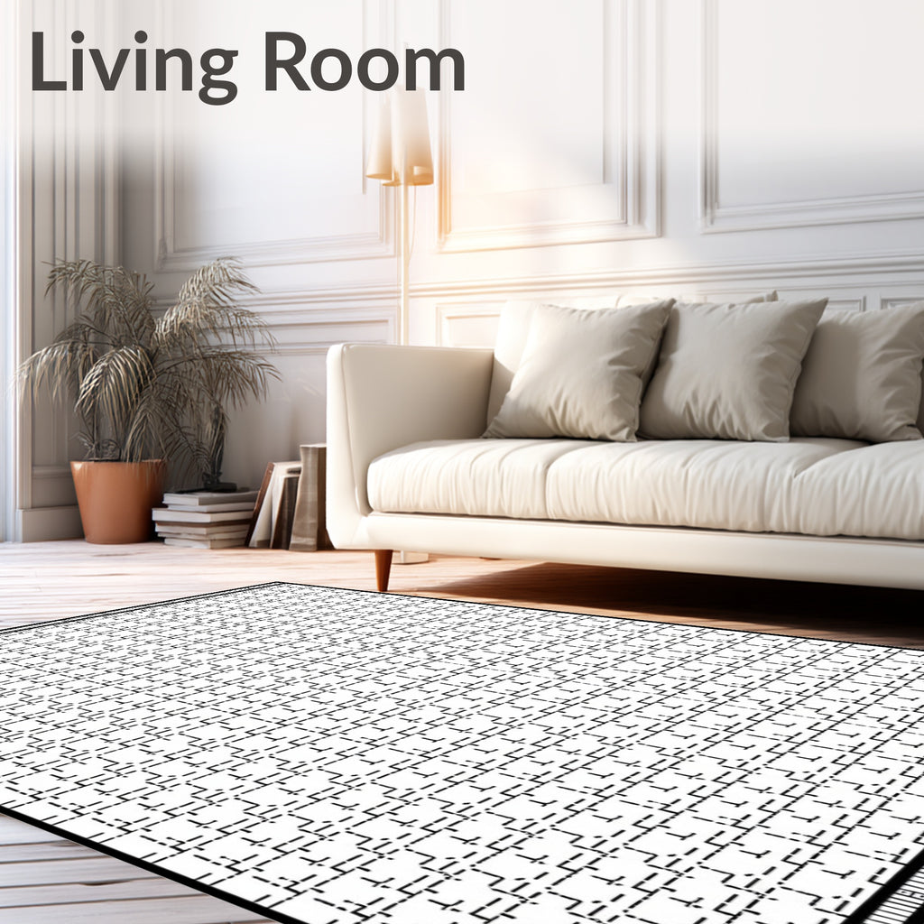 Monochromatic Geometric Lattice Raster Rug