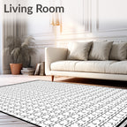 Monochromatic Geometric Lattice Raster Rug