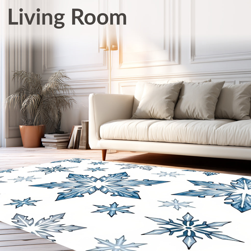 Arctic Ice Crystal Splendor Rug