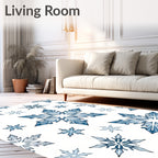 Arctic Ice Crystal Splendor Rug