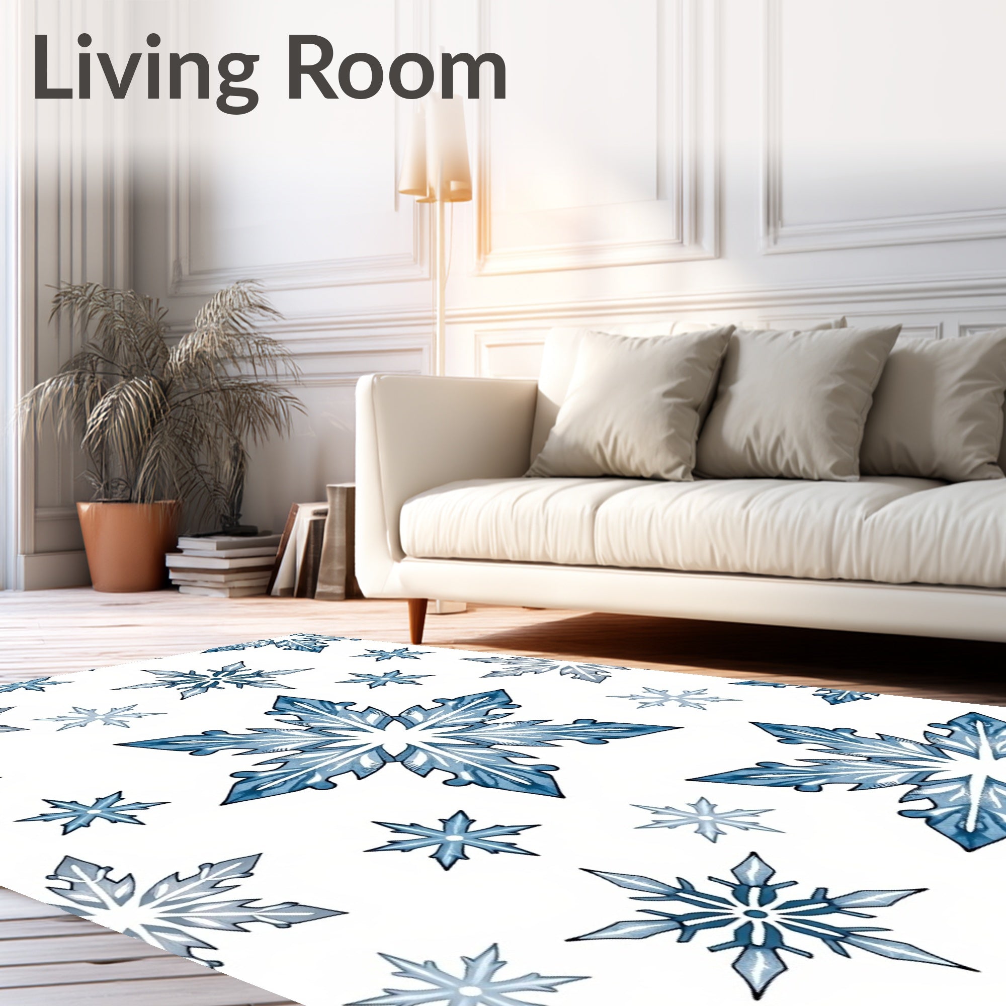 Arctic Ice Crystal Splendor Rug