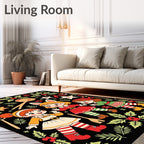 Cute Characters with Holly Garland Rug