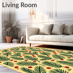 Fern Berry Jubilation Yellow Rug