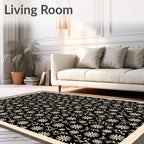Cream Floral All Over Ground Rug